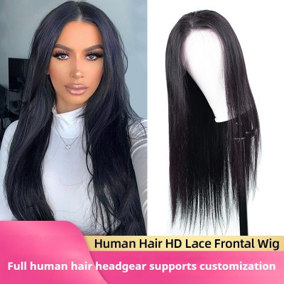 150% Density| Straight 4x4  Glueless HD Lace Frontal Wig 100% Human Hair