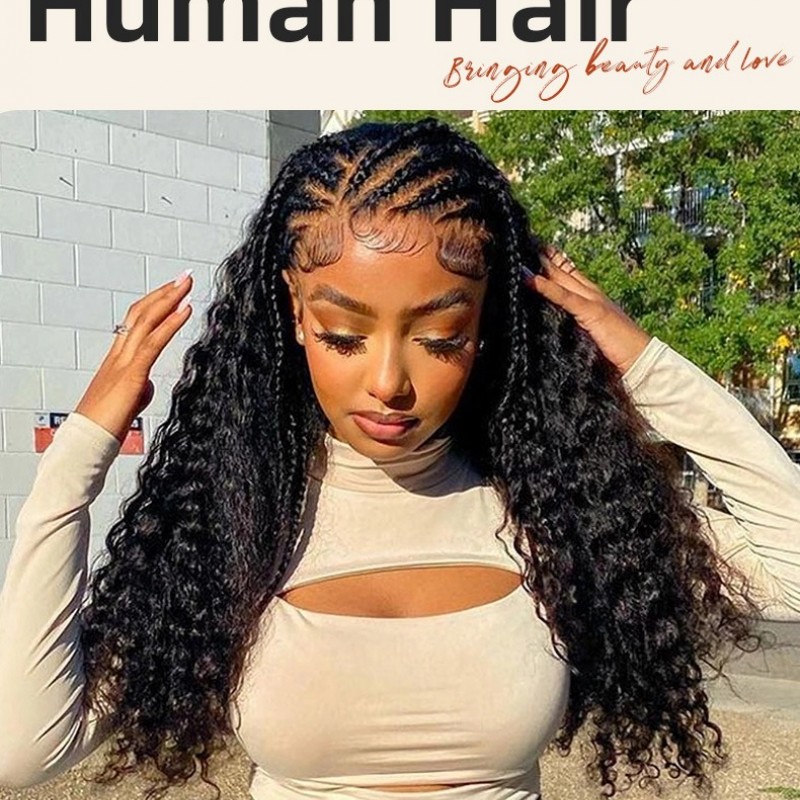 10A Nature Black Italian Curly 100% Virgin Human Hair Bundles 