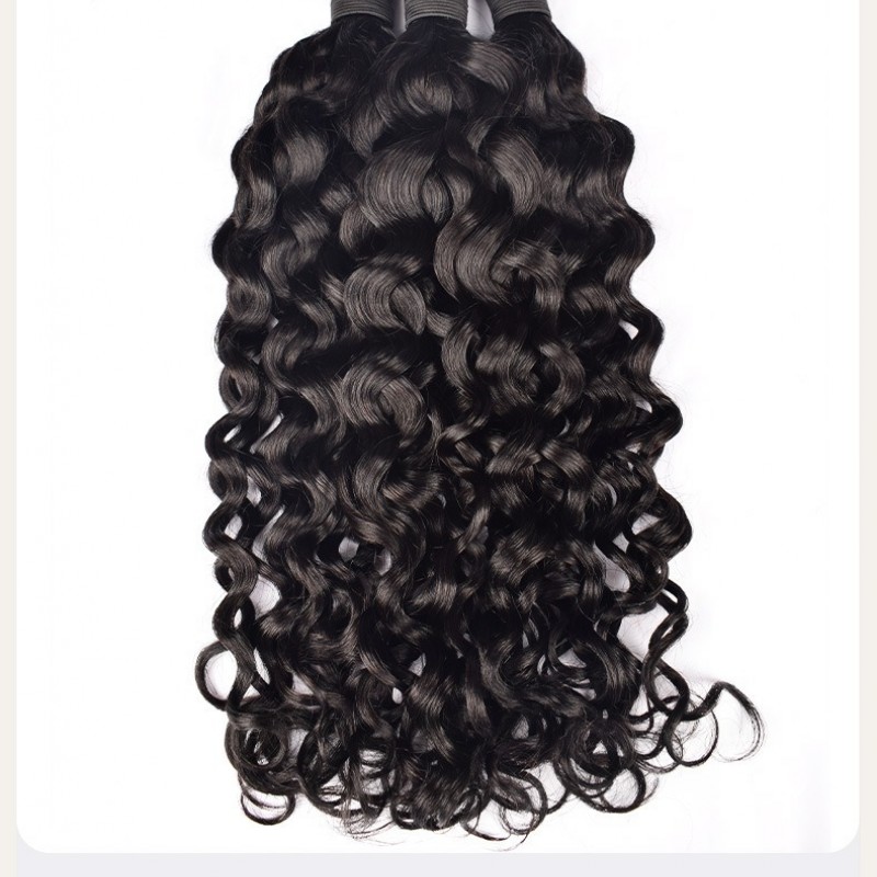 10A Nature Black Italian Curly 100% Virgin Human Hair Bundles 