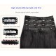 6pcs Nature Black Silky Straight 6 Pieces PU Clip In Hair Extensions 100% Human Hair 