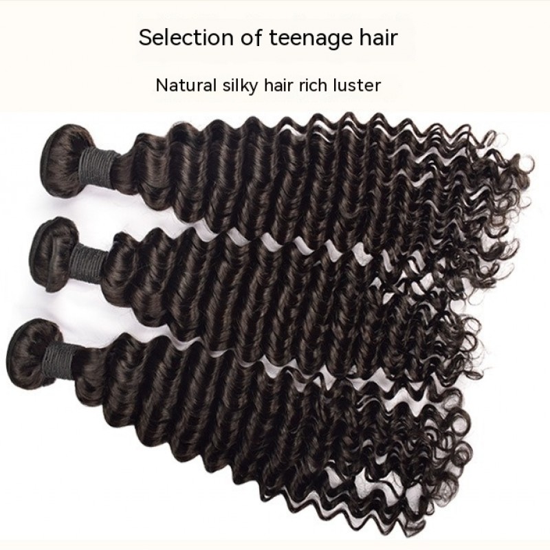 Deep Wave Natural Black Braid 100% Human Hair