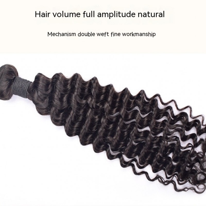 Deep Wave Natural Black Braid 100% Human Hair