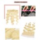 613 Blonde 4x4  Baby Wave  Lace Closure 100% Human Hair