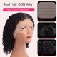 200% Density |13x4  Jerry Curly Full Front Lace Bob Wig 100% Human Hair