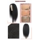 200% Density |Nature Black Kinky Straight 4x4 HD Front Lace Wig Proportioned Length 100% Human Hair 