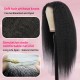 200% Density |Nature Black Kinky Straight 4x4 HD Front Lace Wig Proportioned Length 100% Human Hair 