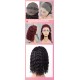 4x4 Full Frontal Lace Water Wave Mid Part Medium Length Bob Wig 100% Human Hair