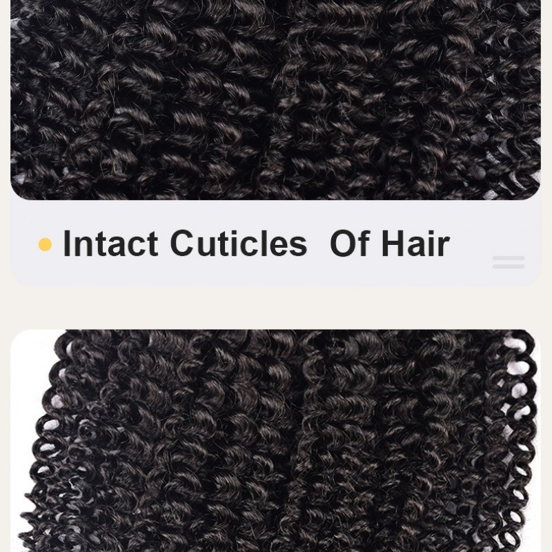 Black Jerry Curly Real Hair Bundles