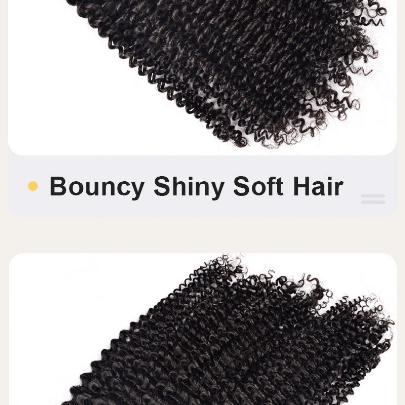 Black Jerry Curly Real Hair Bundles