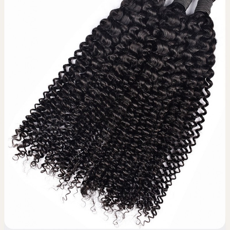 Black Jerry Curly Real Hair Bundles