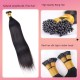 Nature Black Italian Curly Seamless Invisible Stick Hair Extensions 100% Virgin Human Hair Bundle