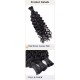 Upgraded Brazilian Hair | Nature Black Deep Curly 100% Virgin Human Hair Bundles