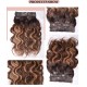 Highlight Brown Straight Small Seamless Clip in Hair Extensions Real Human Hair Pieces 6pcs