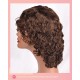 Full Front Lace Water Wave Short Bob with Bang Wig 100% Human Hair