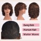 Full Front Lace Water Wave Short Bob with Bang Wig 100% Human Hair