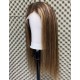 Highlight 13x4 Frontal Lace Straight Long Wig 100% Human Hair