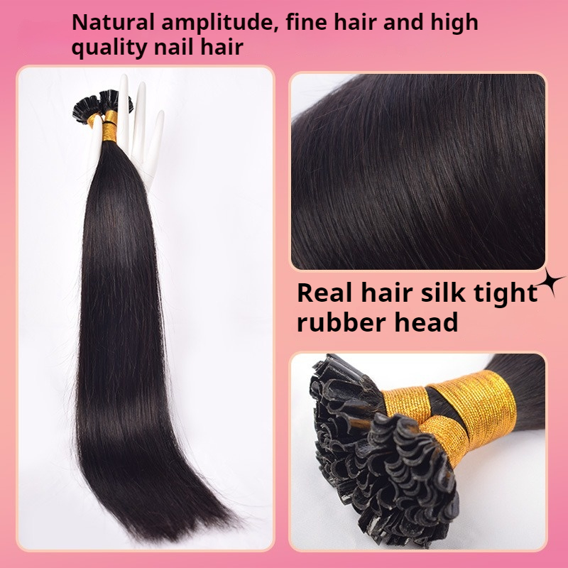 Nature Black Body Wave Ultra-Discreet U-Tip Human Hair Extensions 100% Virgin Human Hair Bundle