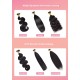 Nature Black Body Wave Ultra-Discreet U-Tip Human Hair Extensions 100% Virgin Human Hair Bundle