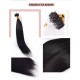 Nature Black Itanlian Curly Invisible Fishing Line 100% Virgin Human Hair Bundle