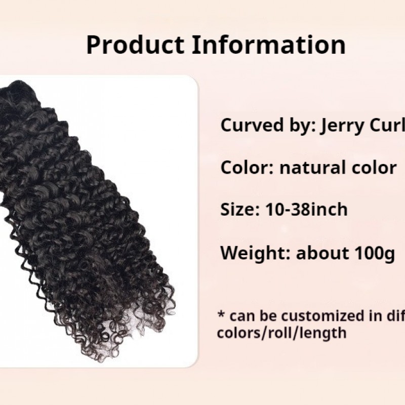 Luxuriously Soft Jerry Curly Bundles 100% Human Hair