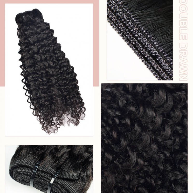 Luxuriously Soft Jerry Curly Bundles 100% Human Hair