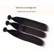 Nature Black Straight with 3 Bundles Proportioned Length Set 100% Human Hair