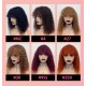 200% Density |Curly Bob Wig with Bangs 100% Human Hair