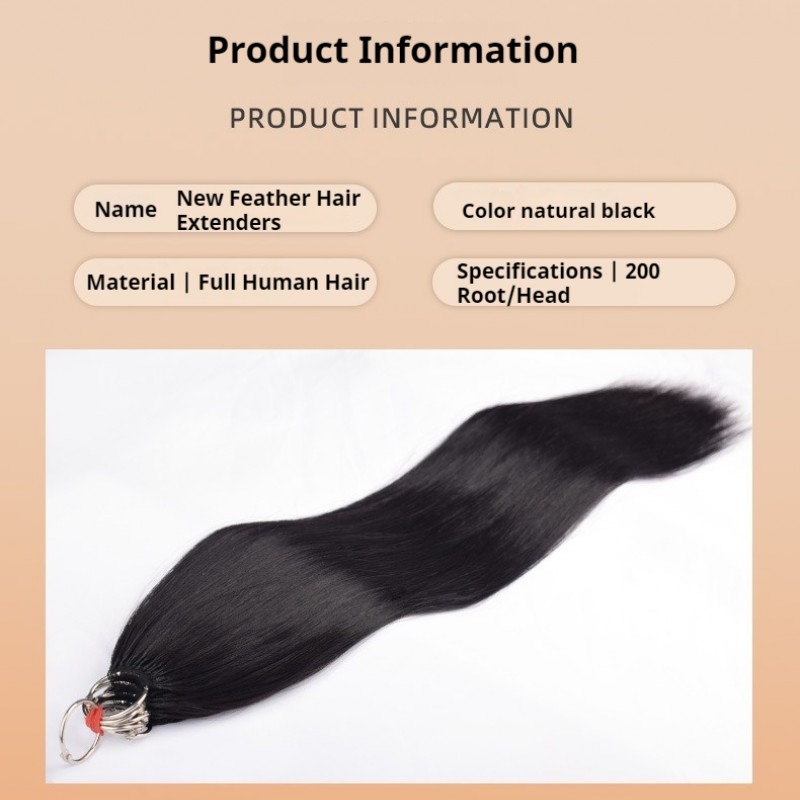 New Feather Hair Extension Line 100% Human Hair