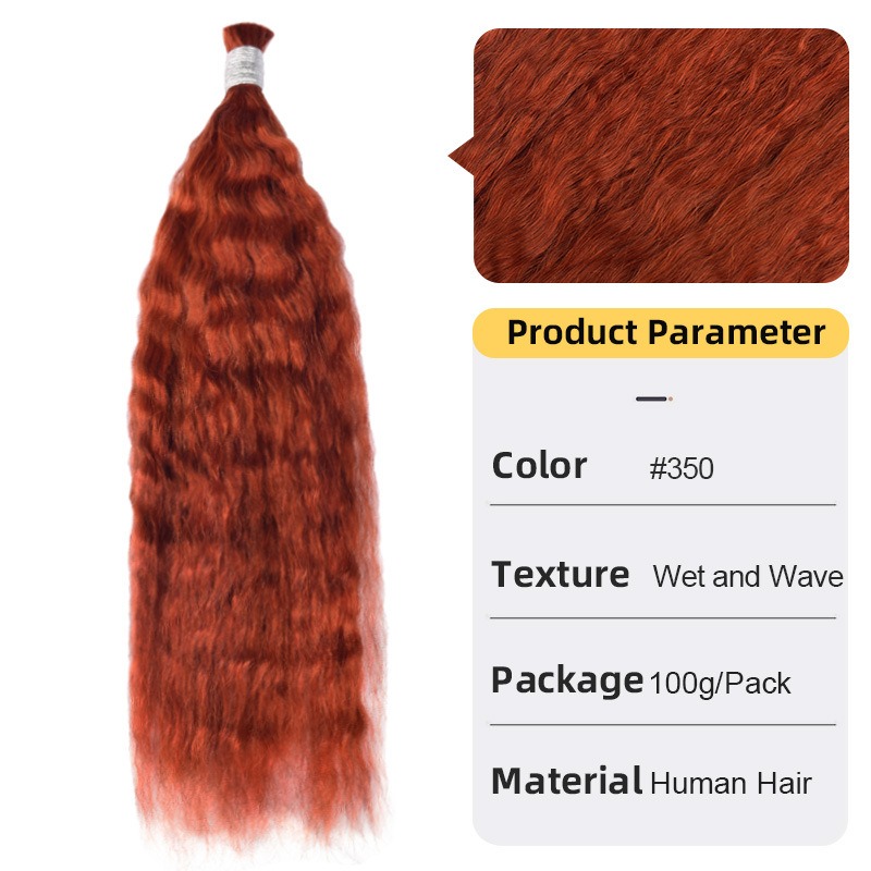 Wet and Wave |#350 Burgundy Bundles 100% Human Hair