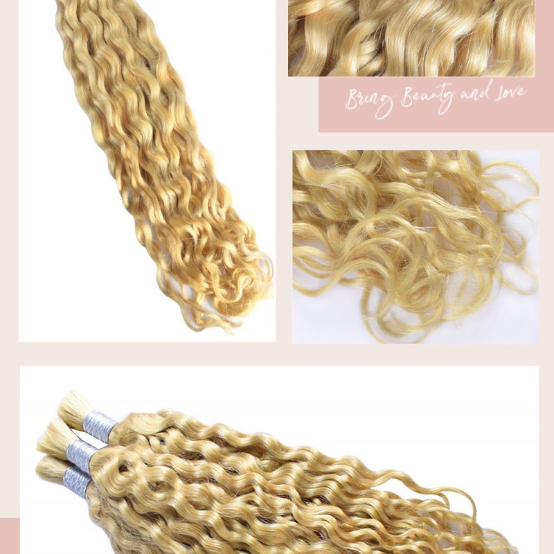 Italian Curly Braids Hair Extension 100% Human Hair