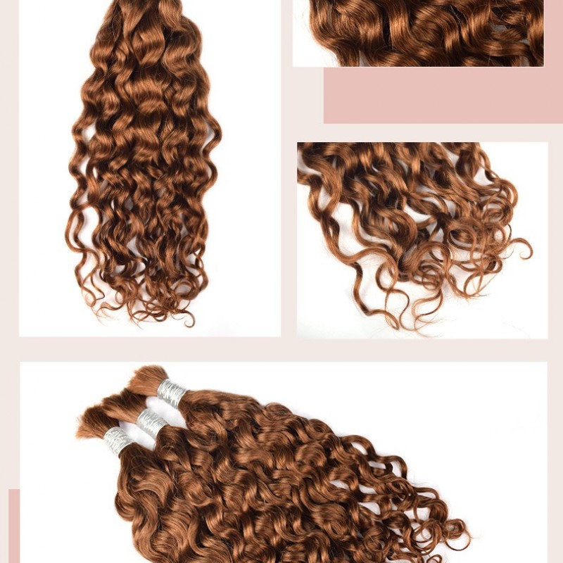 Italian Curly Braids Hair Extension 100% Human Hair