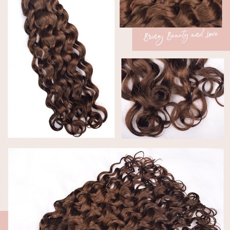 Italian Curly Braids Hair Extension 100% Human Hair