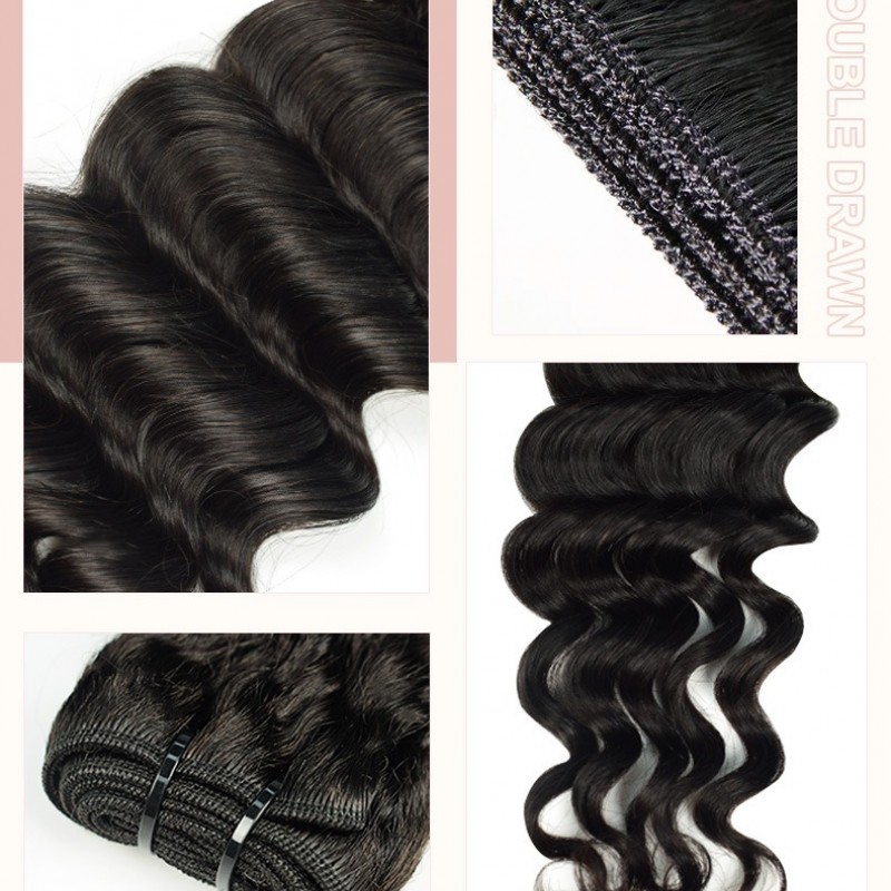 Nature Black 100% Virgin Human Hair Bundles