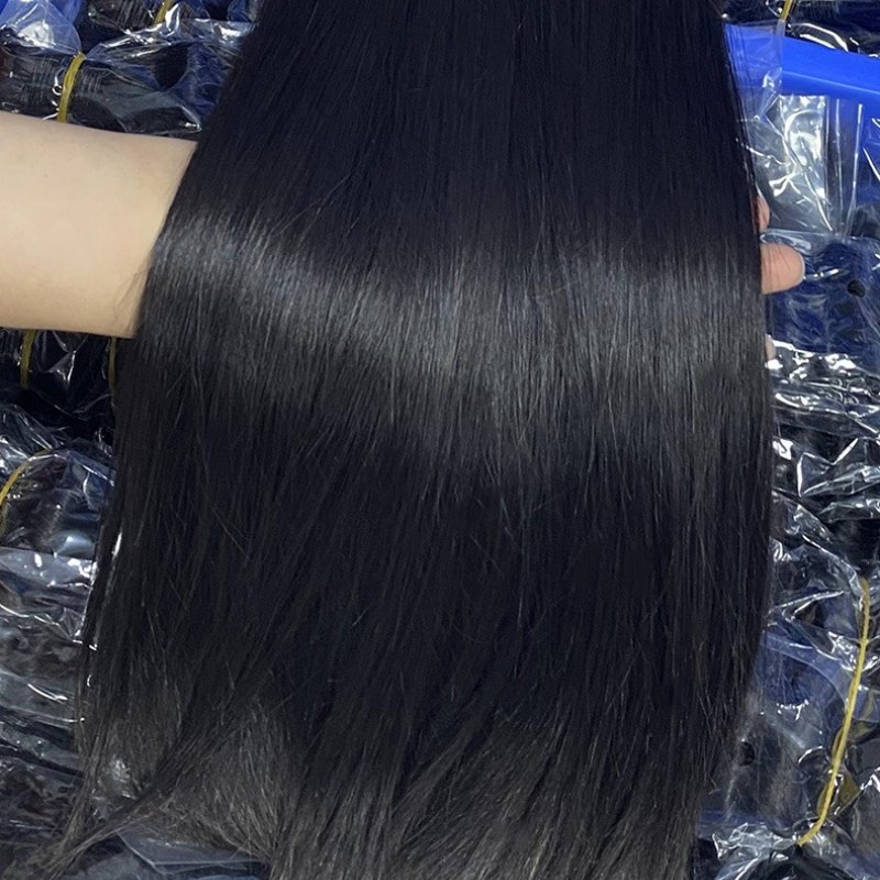 Black Premium Bulk Straight Human Hair Extensions