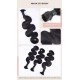 100% Human Hair Body Wave Natural Color Seamless Hair Extensions Bulk Pack