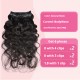   Human Hair Clip-in Extensions with PU Weft Curly Texture Real Hair Instant Volume for Women