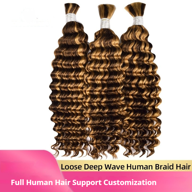 Boho Braids Human Hair Wefts Deep Wave Texture Authentic and Stylish