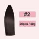 Colored Human Hair Tape-In Extensions with PU Adhesive