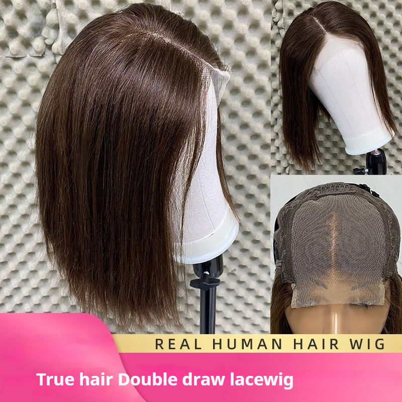 Double Drawn 100% Human Hair Lace Wig