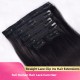 Full Human Hair Lace Clip-In Extensions 6-Piece Set