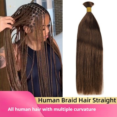 Real Human Hair Straight Bulk Wefts