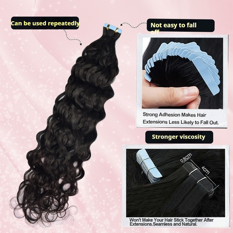 Invisible Tape-In Human Hair Extensions for Seamless Integration