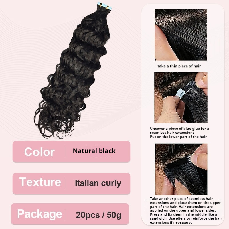 Invisible Tape-In Human Hair Extensions for Seamless Integration