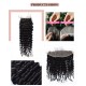 African Deep Wave 100% Human Hair Lace Closure