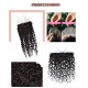 African Deep Wave 100% Human Hair Lace Closure