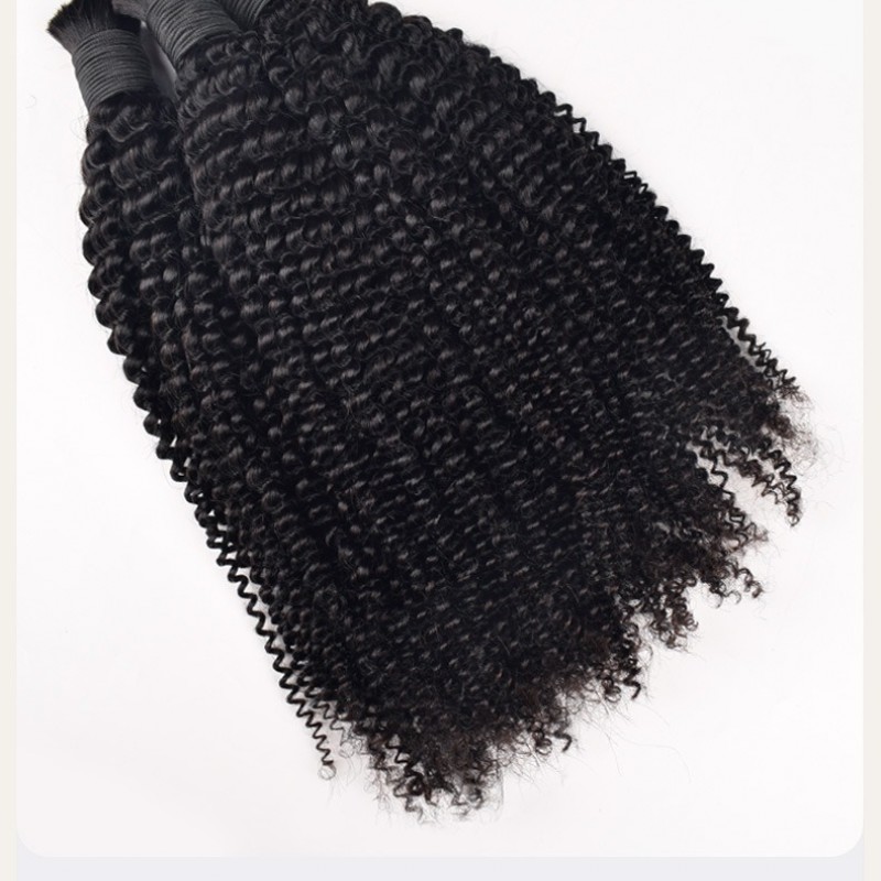 Natural Kinky Curly Human Hair Weft