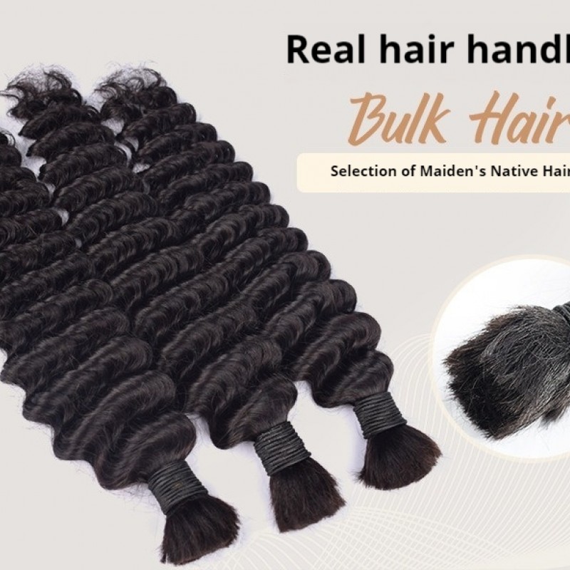 Nature Black Deep Wave 100% Virgin Human Hair Bundles