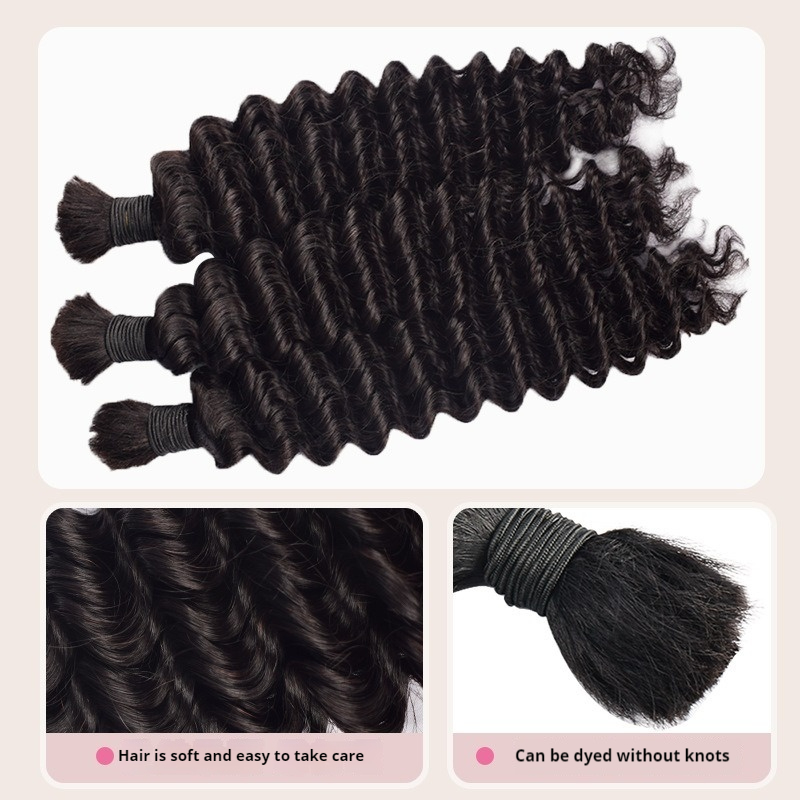 Nature Black Deep Wave 100% Virgin Human Hair Bundles