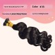 Nature Black Italian Curly Seamless Invisible Stick Hair Extensions 100% Virgin Human Hair Bundle