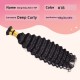 Nature Black Italian Curly Seamless Invisible Stick Hair Extensions 100% Virgin Human Hair Bundle